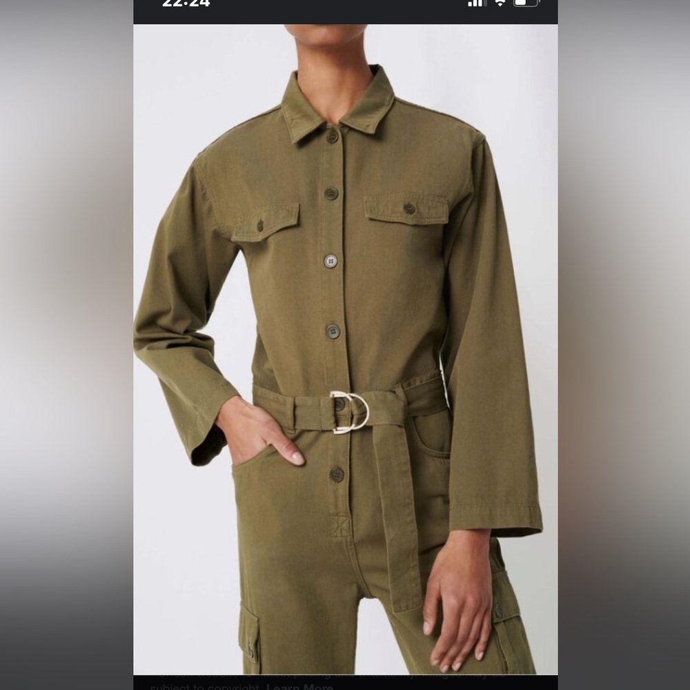 Maje utility jump suit.